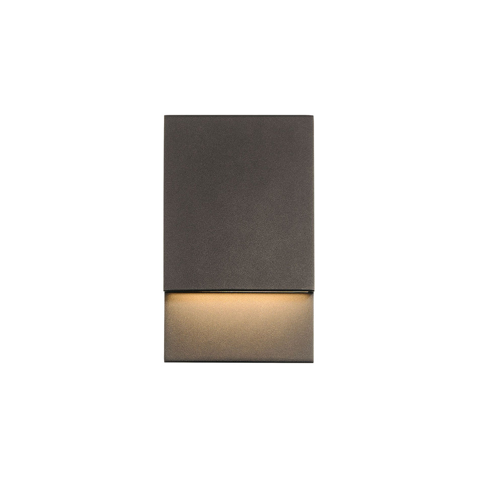 Eurofase Nanton 9" LED Outdoor Wall Light, Sand Bronze, front view