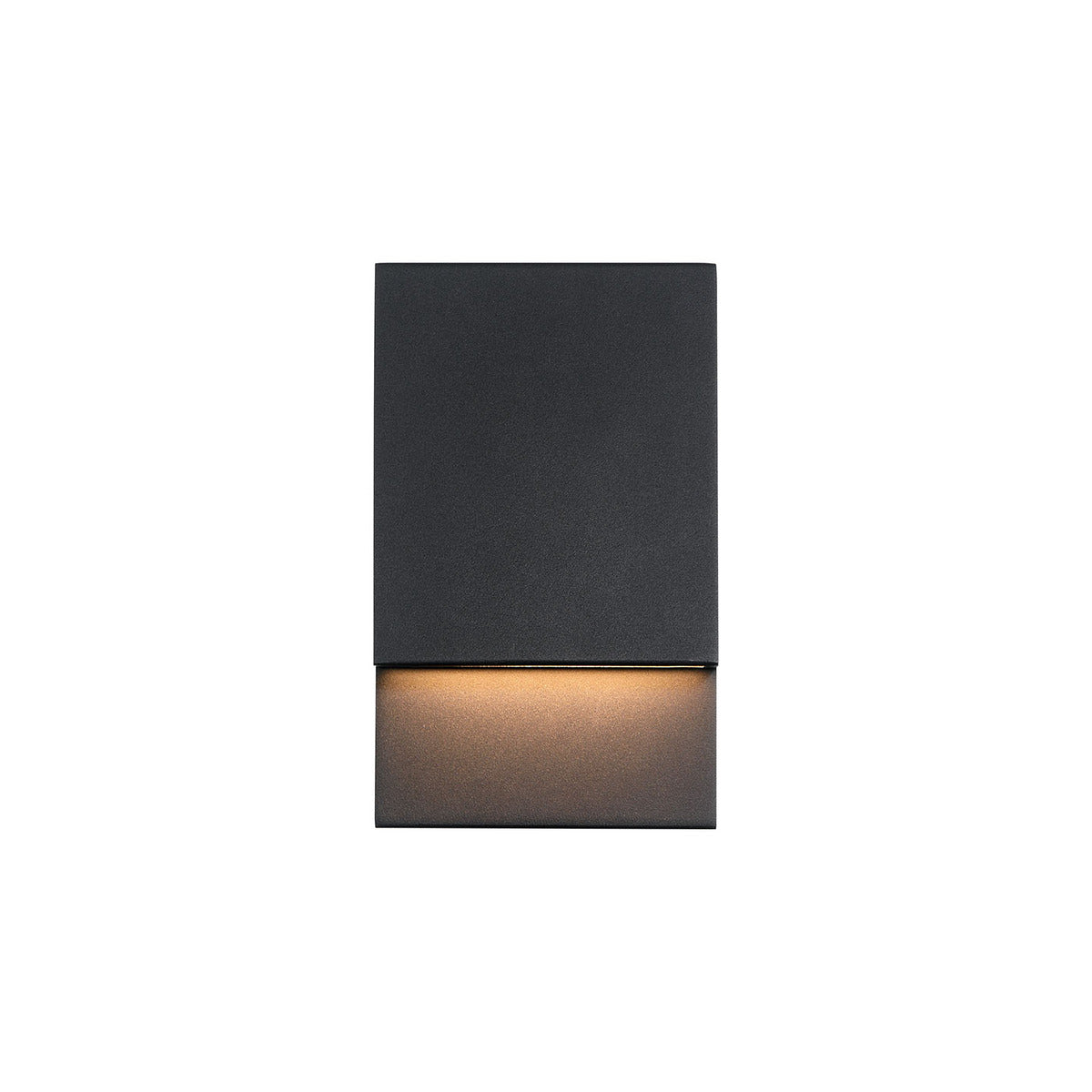 Eurofase Nanton 9" LED Outdoor Wall Light, Sand Black, front view