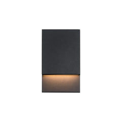 Eurofase Nanton 9" LED Outdoor Wall Light, Sand Black, front view