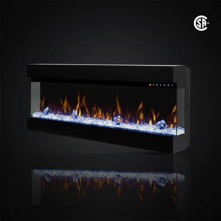 LEDFP-3-43 3-sided LED fireplace front view