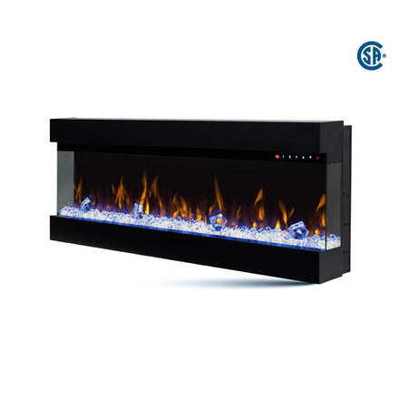 LEDFP-3-50 3-sided LED fireplace alternate angle