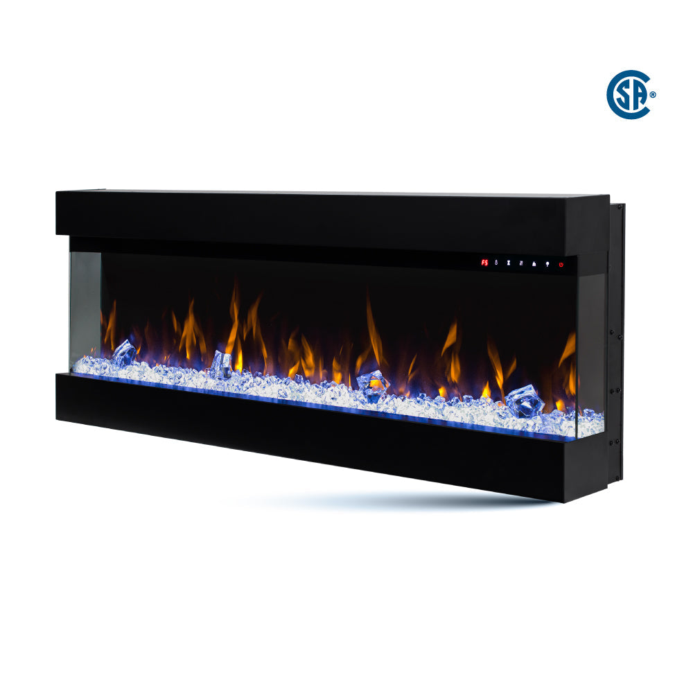 LEDFP-3-60 3-sided LED fireplace alternate angle