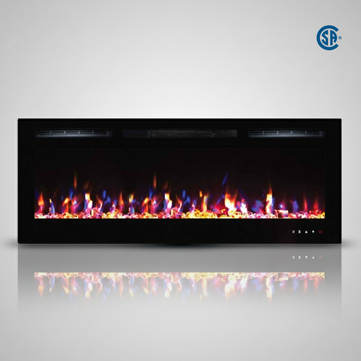 LEDFP-72 electric fireplace front view