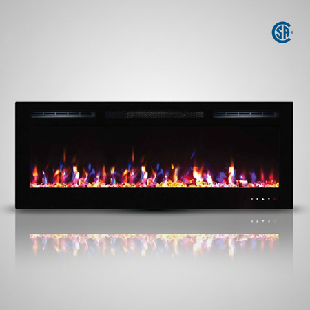 LEDFP-72 electric fireplace front view