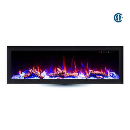 LEDFP-72BIF built-in electric fireplace alternate angle
