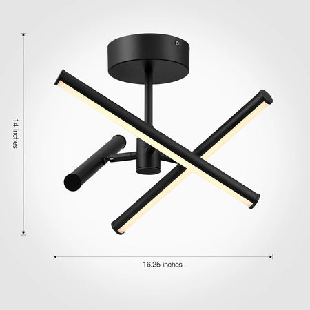A photo of a , by 109706 MRLCL097 LED Semi Flush Mount Ceiling Light - MYTH REALM eCommerce - Maple Electric Supply in Canada