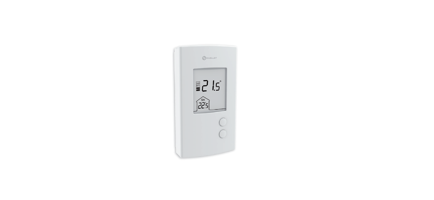 A photo of a , by Ouellet OTH24 Non Programmable Low Voltage Thermostat, 1A, 24 VAC - Ouellet eCommerce - Maple Electric Supply 