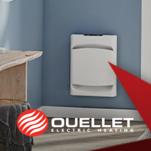 Ouellet Non Prog. Electronic Thermostat ICES-003 (EMI) Standard Compliant 12.5A @120-240V, , Ouellet - Maple Electric Supply 