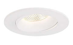 Midway 3.5" round LED 5 CCT  Gimbal 12 watt White 0-10v dimming - Maple Electric Supply 