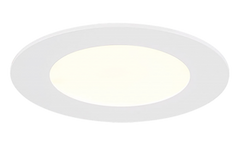 Midway 4" round LED 5 CCT slim down light 12 watt white - Maple Electric Supply 