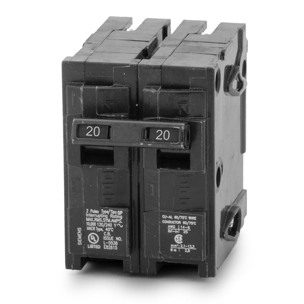 Q220 - Siemens - 20 Amp Circuit Breaker - Maple Electric Supply 