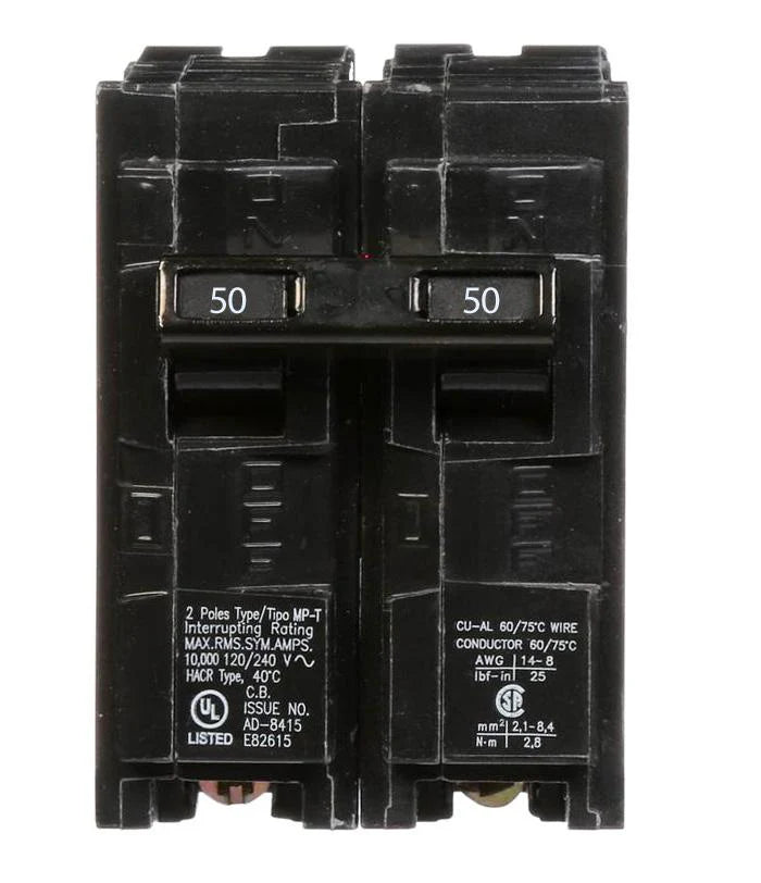 Q250 - Siemens - 50 Amp Circuit Breaker - Maple Electric Supply 