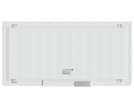 A photo of a 2x4 flat panel, by R35106 - RENO-24BLPL-UNV/347-MWMCCT-HL (no stock until 06/23) - Reno Lighting eCommerce - Maple Electric Supply in Canada
