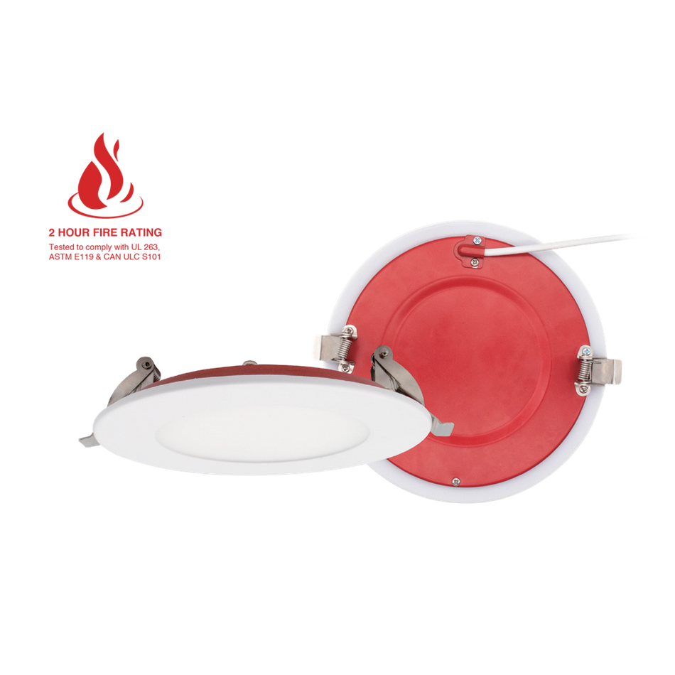RENO-4-S12W-MCCT-WH-FR 4" Round Fire-Rated Slim Recessed Downlight