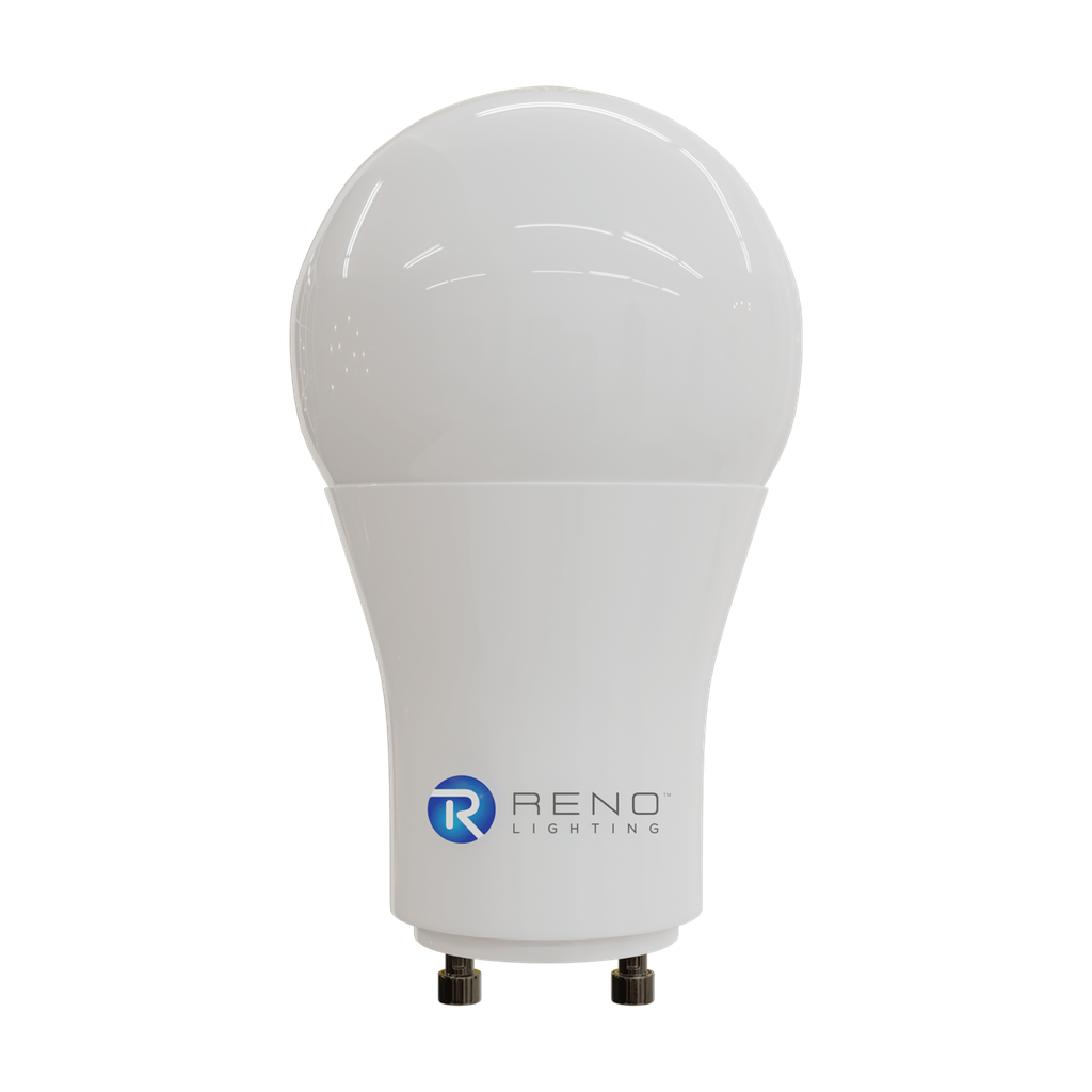 A photo of a , by R22101 - RENO-A19-GU24-9.5W-3000K - Reno Lighting eCommerce - Maple Electric Supply in Canada