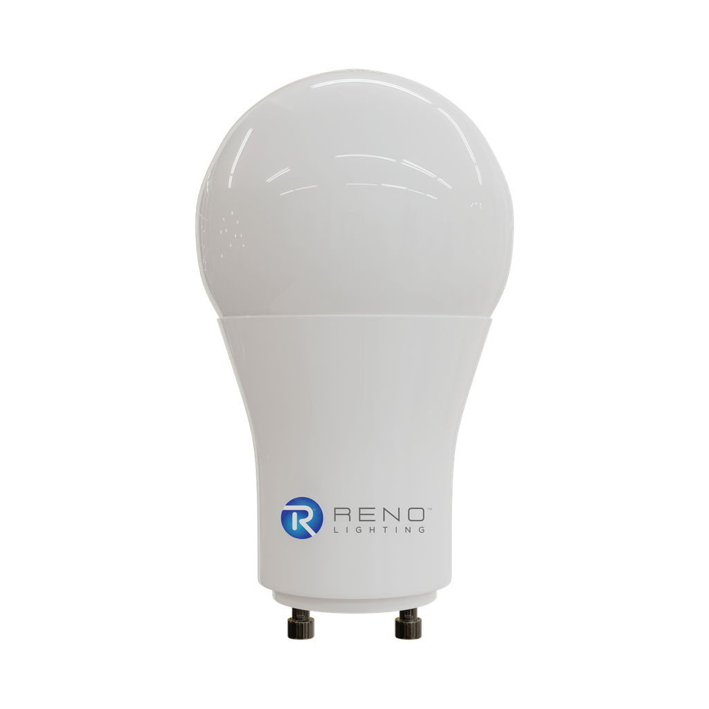 A photo of a , by R22102 - RENO-A19-GU24-9.5W-4000K - Reno Lighting eCommerce - Maple Electric Supply in Canada