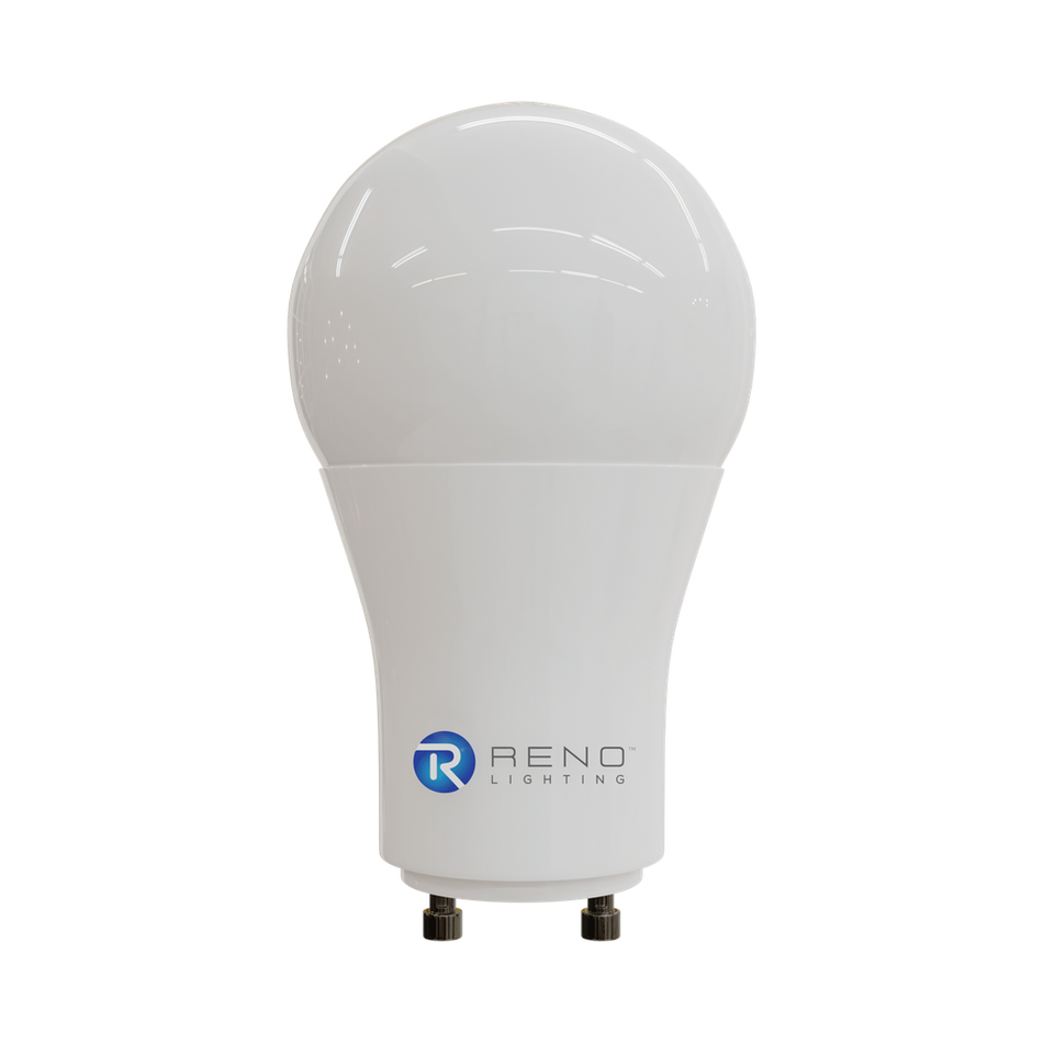 A photo of a , by R22102 - RENO-A19-GU24-9.5W-4000K - Reno Lighting eCommerce - Maple Electric Supply in Canada