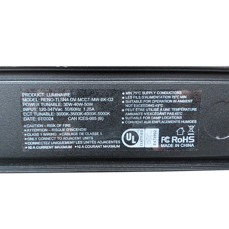 A photo of a , by RENO-TLSN4-DV-MCCT-MW-BK-G2(4FT) - R33215 - Reno Lighting eCommerce - Maple Electric Supply in Canada