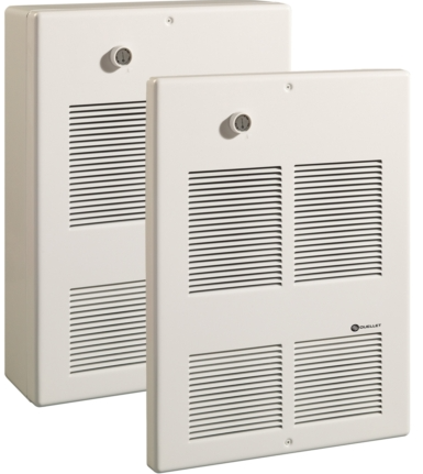 Commercial wall fan heater 2000W 208V 1ph white, stat 1P - Maple Electric Supply 