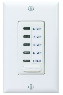 Electronic Countdown Timer, 120 VAC, 60 Hz, Preset Times 5,10,15,30 Minute, With Hold, White - Maple Electric Supply 