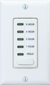 Electronic Countdown Timer, 120 VAC, 60 Hz, Preset Times 1,2,4,8 Hour, With Hold, White - Maple Electric Supply 