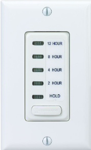 Electronic Countdown Timer, 120 VAC, 60 Hz, Preset Times 2,4,8,12 Hour, With Hold, White - Maple Electric Supply 