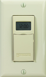 Electronic Countdown Timer, Programmable, 120-277 VAC, 50/60 Hz, 1 Second to 24 Hours, Ivory - Maple Electric Supply 