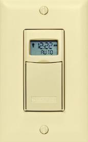 7-Day Heavy-Duty Programmable Timer, 120-277 VAC, 20A, Ivory - Maple Electric Supply 