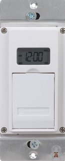 7-Day Standard Programmable Timer, 120 VAC, 12A, White - Maple Electric Supply 