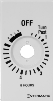 Plate for 6-Hr with HOLD, White (FD6HHW) - Maple Electric Supply 