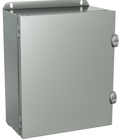 6"x6"x4" Type 4, 12 | Single door JIC enclosure with external locks and integrated mounting feet - Maple Electric Supply 