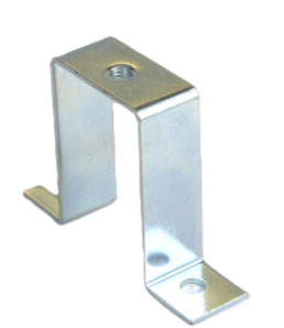 DIN RAIL SUPPORT BRACKET; 2 INCH HEIGHT W/M6 TAPPED HOLE - Maple Electric Supply 