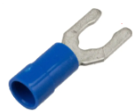 FORK PVC BLUE 16-14 #6 STUD 100 PKG, Terminals - Crimp, Techspan - Maple Electric Supply 