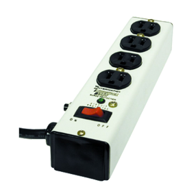 Surge Protective Device, Point-of-use strip, White, 3-Mode, 4 Outlets, 125 VAC, Type 3, Connected Equipment Warranty 5 yr $10,000 - Maple Electric Supply 