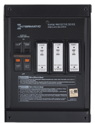 Surge Protective Device, 6-Mode, 120/240 VAC 1Ph, Type 1 or Type 2, Indoor Metal, Connected Equipment Warranty 10yr - Maple Electric Supply 