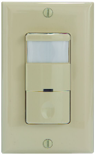 Commercial Grade In-Wall PIR Occupancy/Vacancy Sensor, Ivory - Maple Electric Supply 