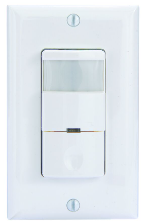 Commercial Grade In-Wall PIR Occupancy/Vacancy Sensor, White - Maple Electric Supply 