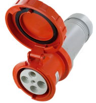 IP67 CONNECTOR 100A  125/250VAC  3P 4W  WATERTIGHT - Maple Electric Supply 