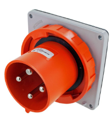 IP67 INLET 100A  3phase delta 277/480  4P 5W  WATERTIGHT, Pin & Sleeve, Techspan - Maple Electric Supply 