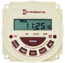 24-Hour 120V Electronic Panel Mount Timer - Maple Electric Supply 