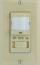 Residential In-Wall PIR Occupancy Sensor, No Neutral Required, Ivory - Maple Electric Supply 