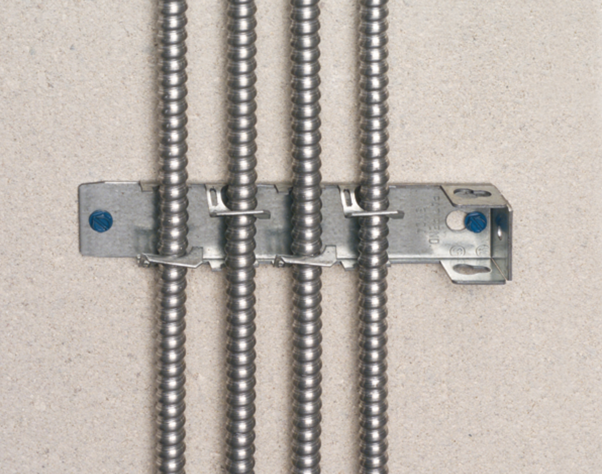 A photo of a , by Arlington 8 Pos Steel Cable Hgr - Supports Up to 8 Cables - ARLINGTON eCommerce - Maple Electric Supply in Canada