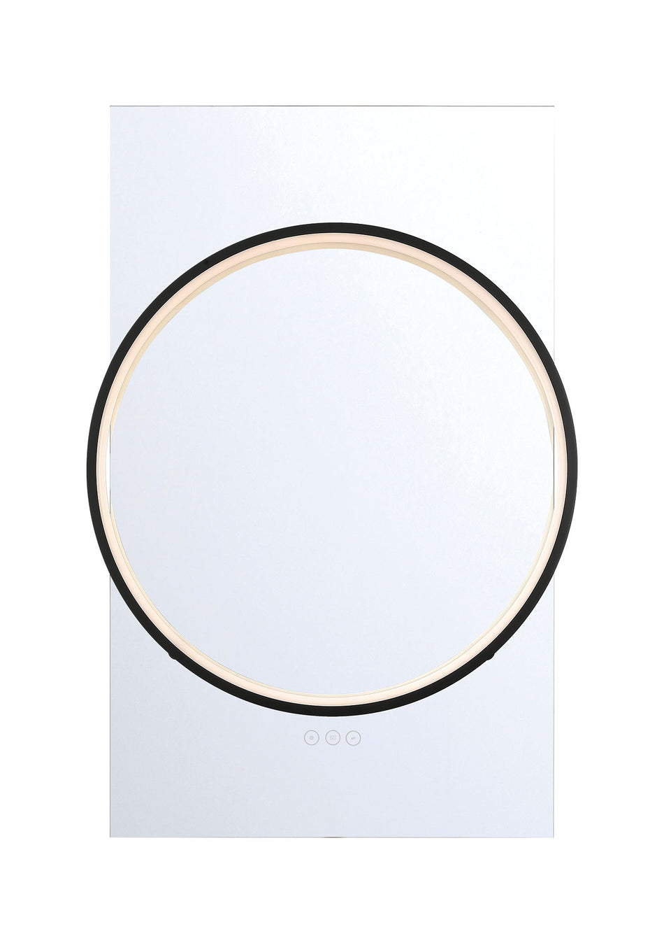Eurofase Trails 24" x 36" Mirror, Matte Black, front view