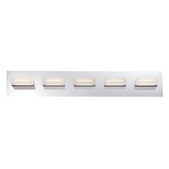 Eurofase Olson 30" 5-Light LED Vanity, Chrome, front view