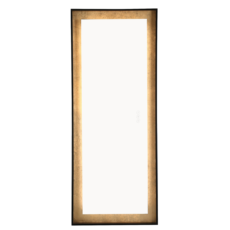 Eurofase Anya 26" x 65" LED Mirror, Anodized Black, front view