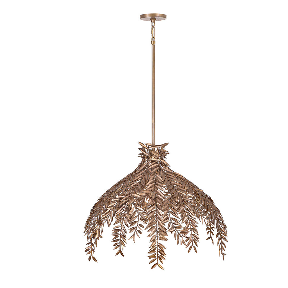 Eurofase Jalore 32" 4-Light Chandelier, Oil Rubbed Bronze with Bronze Steel, front view
