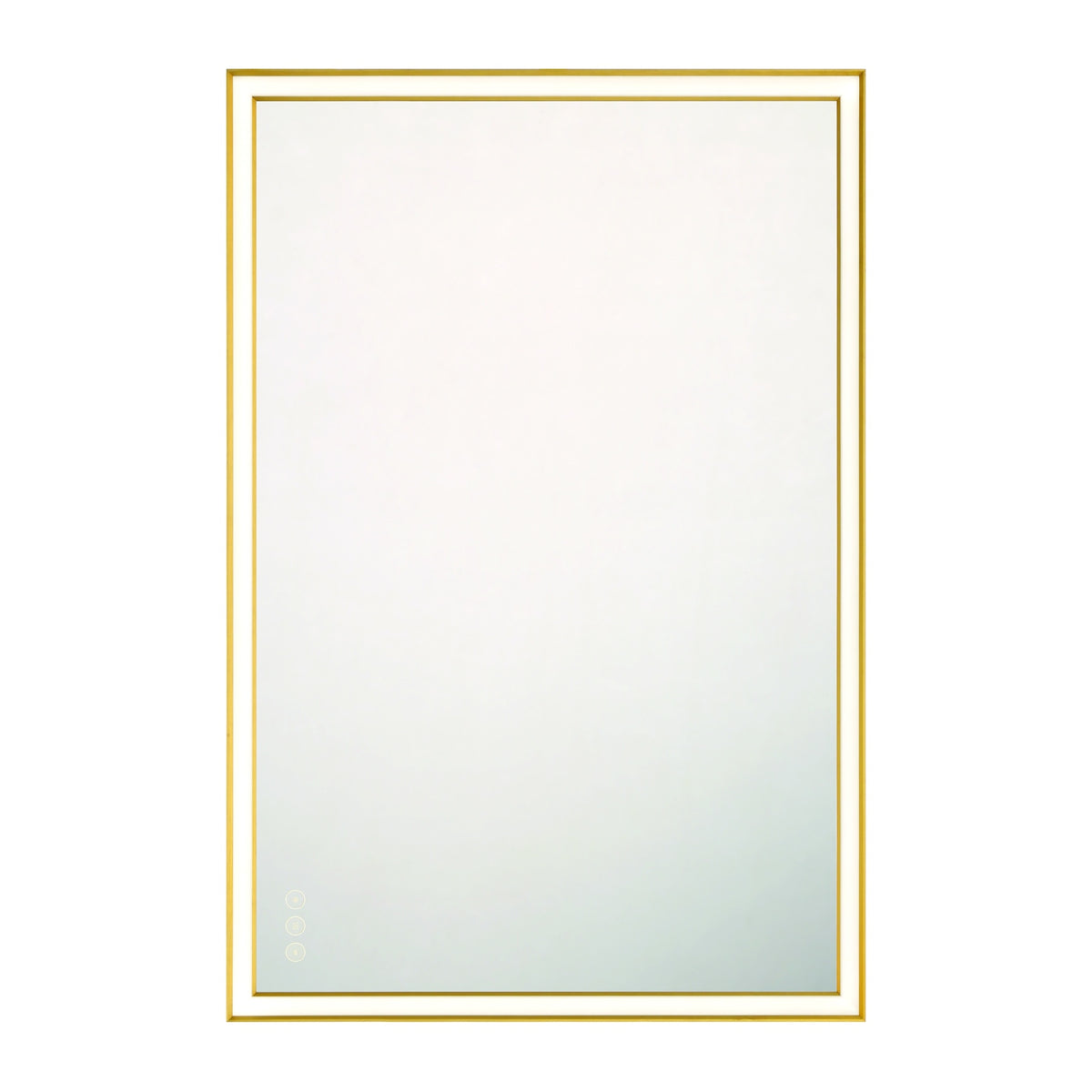 Eurofase Nixon 24" x 36" LED Mirror, Anodized Gold, front view