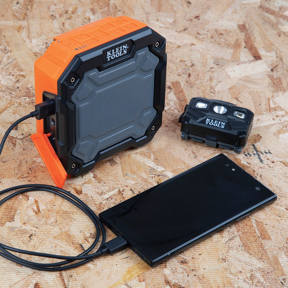Wireless Jobsite Speaker, Jobsite Accessories, Klein Tools - Maple Electric Supply 