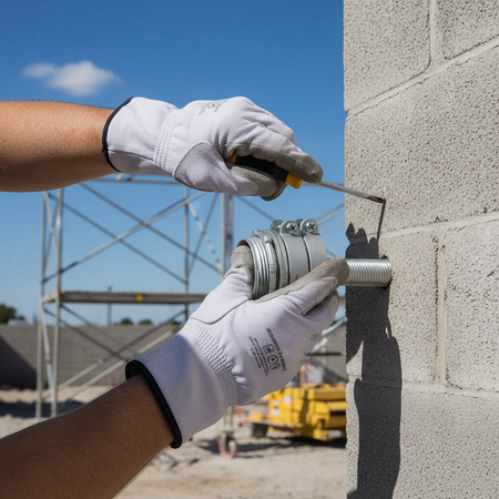 Arlington 3-1/2" Str Flex Conn - Zinc Die-Cast, Concrete Tight