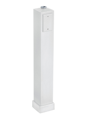 Arlington 37" White Mega Garden Post - Outdoor Light Support